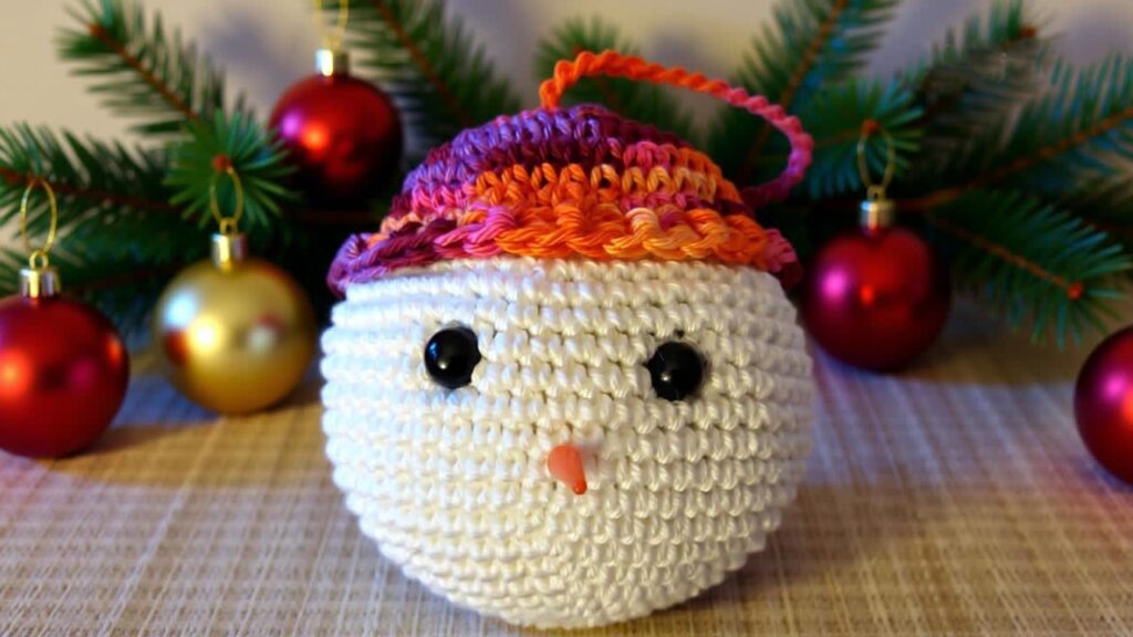 crochet amigurumi christmas snowman pdf pattern