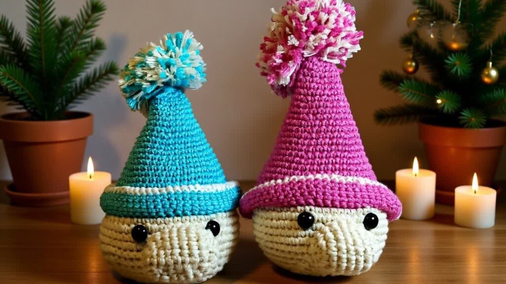 crochet amigurumi gnome