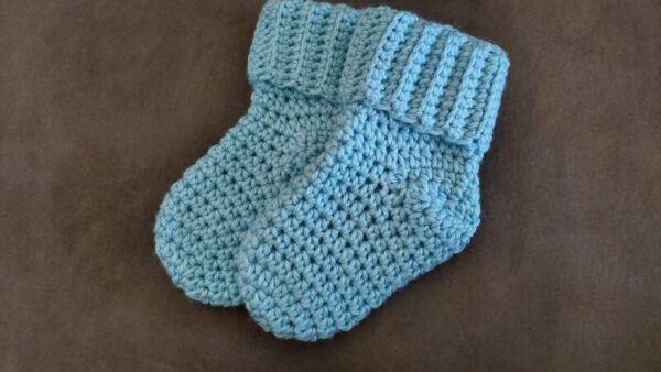 crochet baby booties