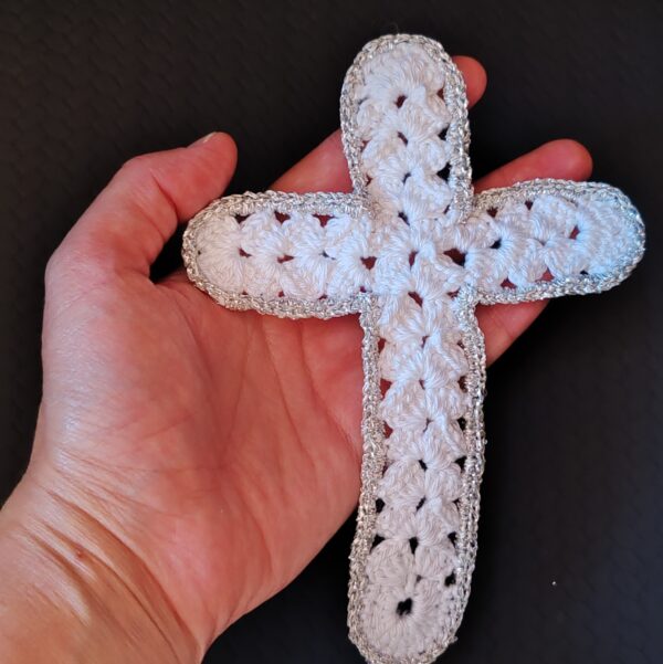 crochet cross bookmark